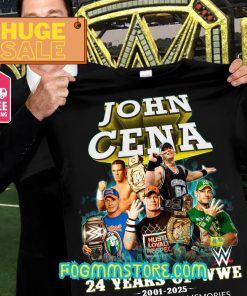 Memorable 24 Years of WWE – John Cena T-Shirt