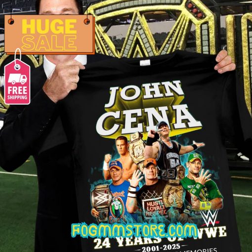 Memorable 24 Years of WWE – John Cena T-Shirt