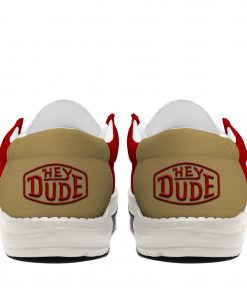 san francisco 49ers football hey dude canvas loafer shoes custom your name gifts for fans olmxr