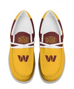 washington commanders football hey dude canvas loafer shoes custom your name gifts for fans 7xz44